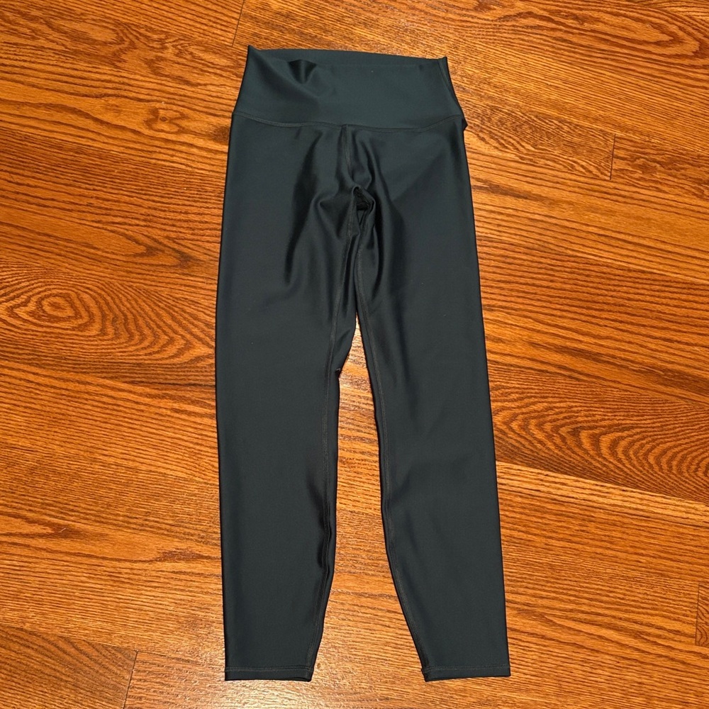 Alo leggings green shiny small S